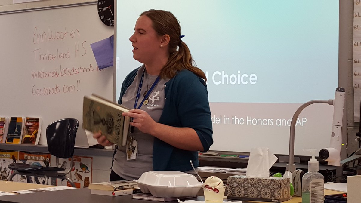 garnerlbcsd's tweet photo. Eric Wooten models reading workshop that builds in students an appetite for books. #bcsdconference https://t.co/kI4g4SvcOl