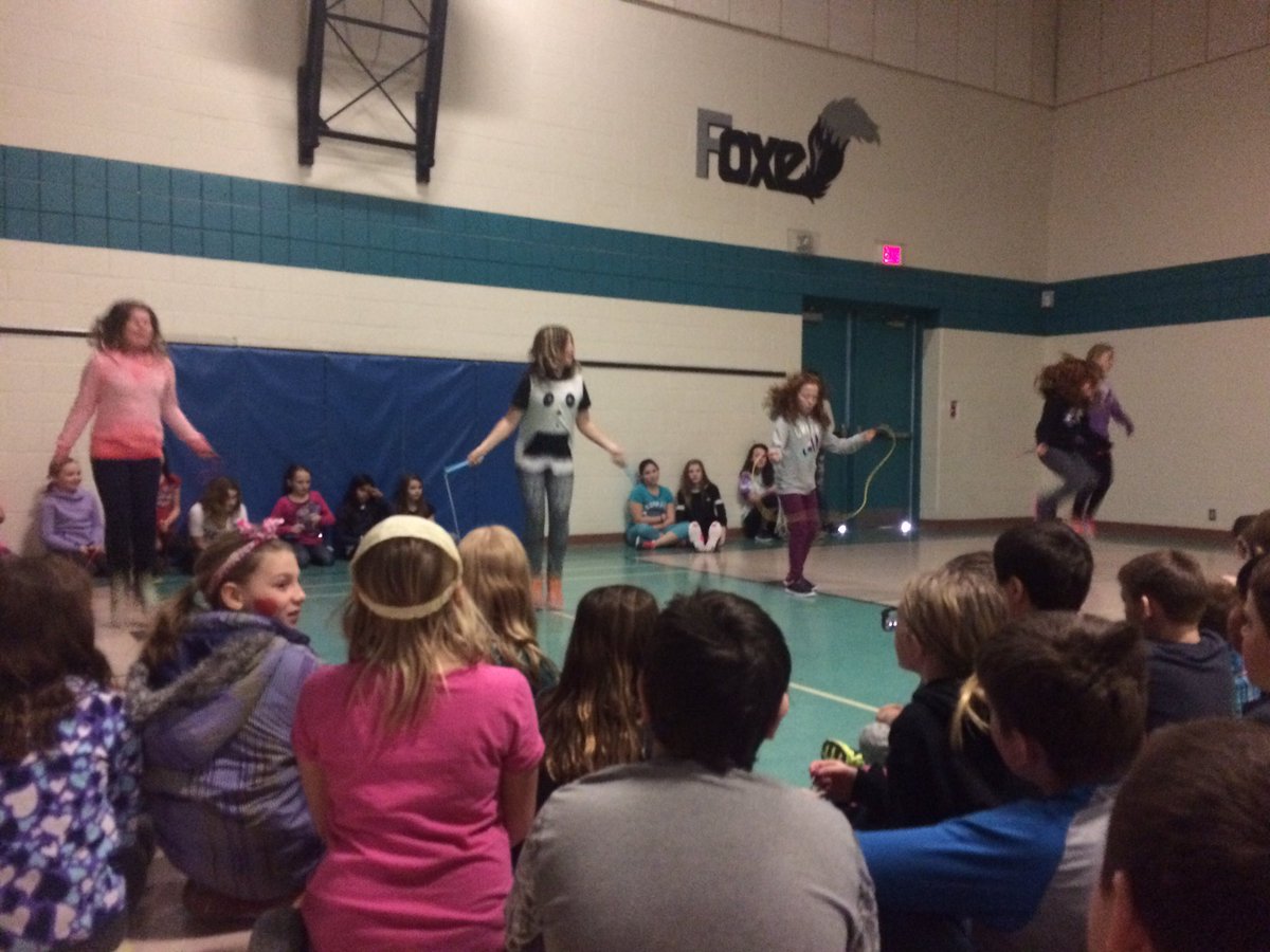 Our Jump Rope for Heart fundraiser kicked off today. Great skipping demo!