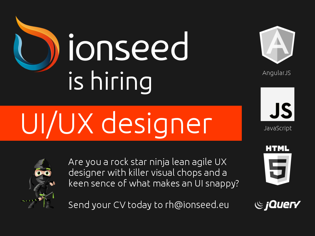 ionseed's tweet photo. Ionseed is Hiring! #ionseed #energy #hiring #IoT #UX #UI #Designer https://t.co/dxChgliwCK