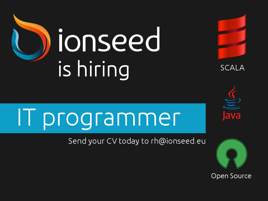 ionseed's tweet photo. Ionseed is Hiring! #ionseed #energy #hiring #IoT #java #scala #programmer #developer #IT https://t.co/peSe35ii5F