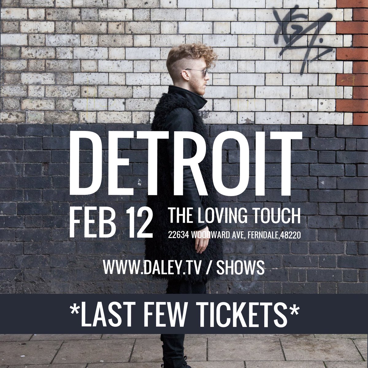 #DETROIT TONIGHT

Not too late... 40 tickets left on the door!!!

Loving Touch, Ferndale, MI - 8pm