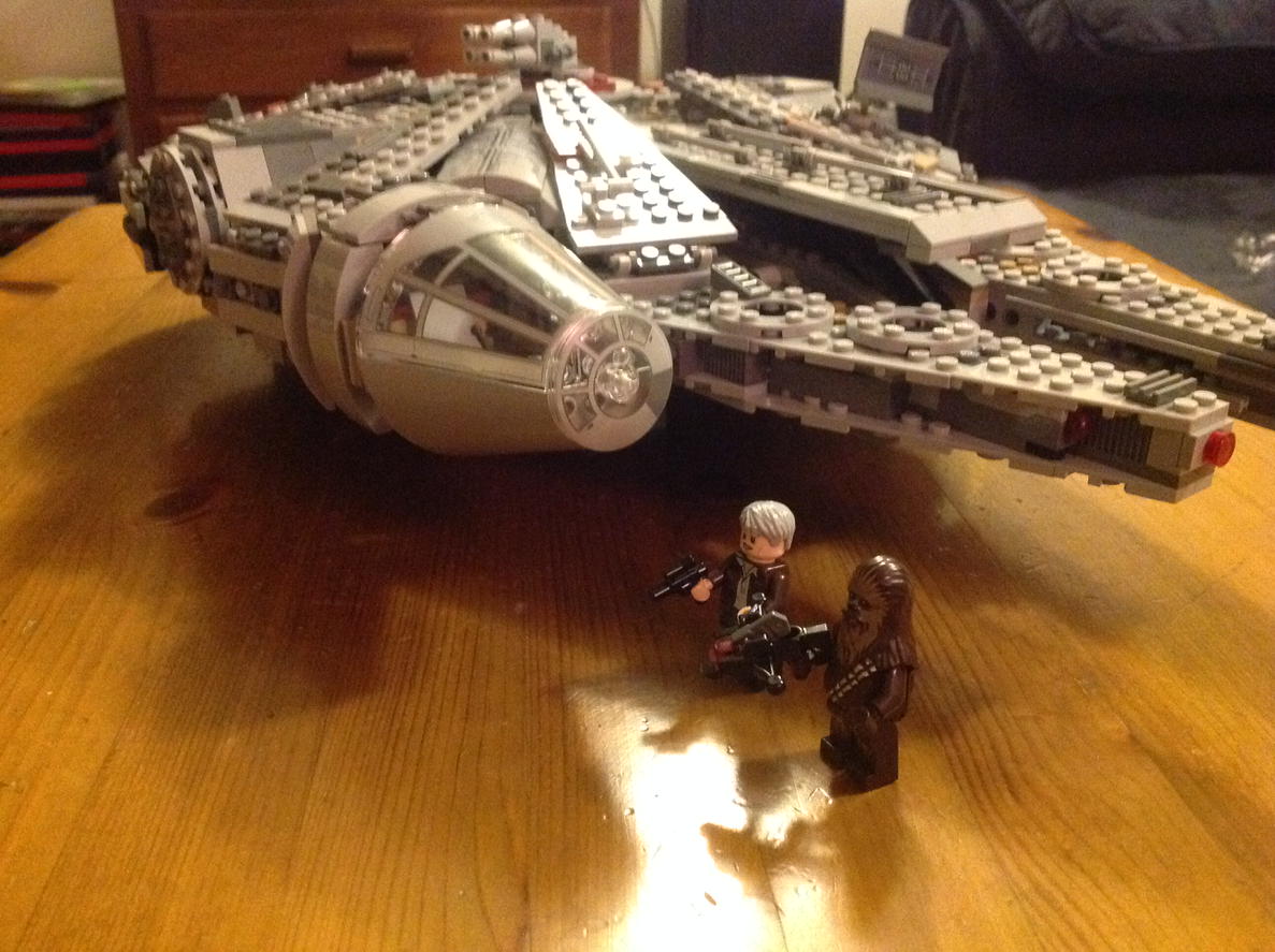 WagstaffJustin's tweet photo. Chewie, we're home! Eldest son has just build MF. Father now playing Star Wars! https://t.co/PDQKAjnN3k
