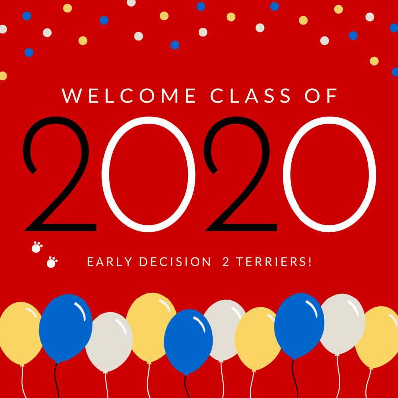 BU_Tweets's tweet photo. Welcome to the newest members of #BU2020 - Our Early Decision 2 Terriers! We're thrilled to have you! #ProudToBU https://t.co/RNwTVlszf8