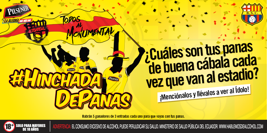 PilsenerEcuador's tweet photo. ¿Cuál de tus panas es la cábala cada vez que lo llevas al estadio? ¡Menciónalo y llévalo a ver al ídolo! https://t.co/zcT0zSfFiR