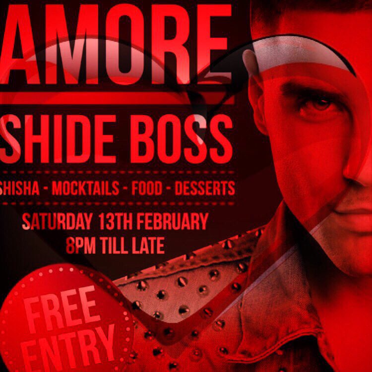 ShideBossUpdate's tweet photo. #Valentinesweekend wth @shideboss tom #birmingham @Arabesqueshisha people! Free entry! π²ππ½be #shides #valentine β€οΈ https://t.co/DVedoFR5wc
