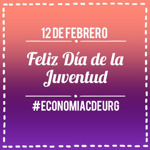 CDEURG's tweet photo. #FelizDiadelaJuventud | Los jóvenes son los maestros del entusiasmo y de la esperanza. #HelderCámara https://t.co/Y9HyhDzqYf