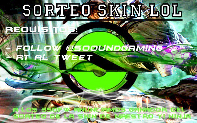 SoounDGaming's tweet image. SORTEO!

Para participar: RT

Mucha suerte. 
Hemos escogido Maestro Yi porque es quien salió ganador en votaciones.