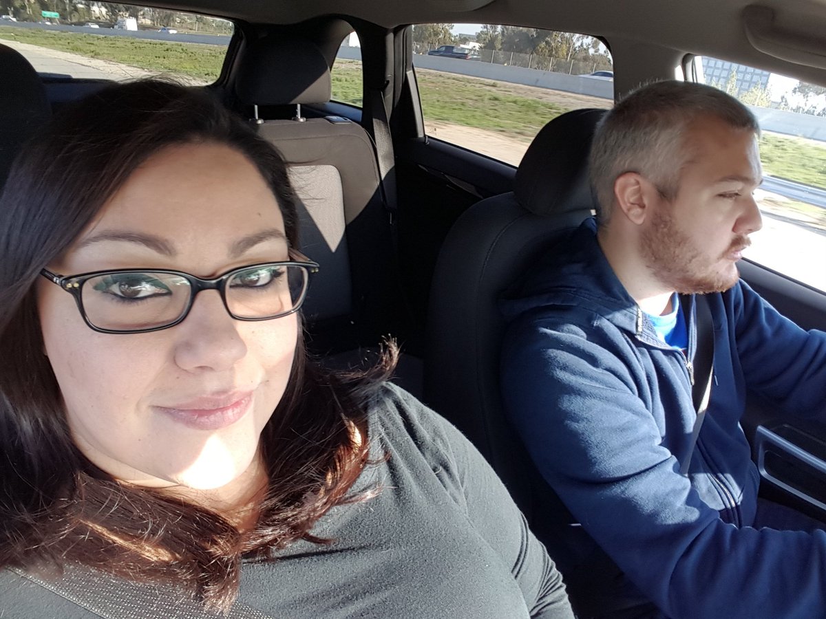 CynthiaArenas85's tweet photo. @TheWoodyShow on our way to San Diego for a mini 4 day vacation. Waiting to get it started with #fridayturnup https://t.co/aaCLUEzel3