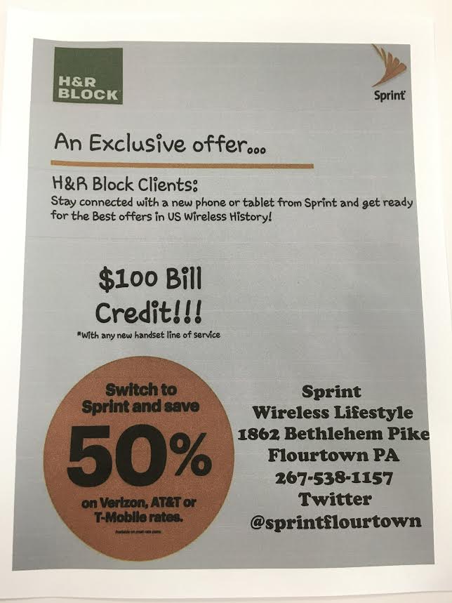 sprintflourtown's tweet photo. Great new Promo with Sprint !!!! Offer Ends 02/29 https://t.co/MicEBinmyz