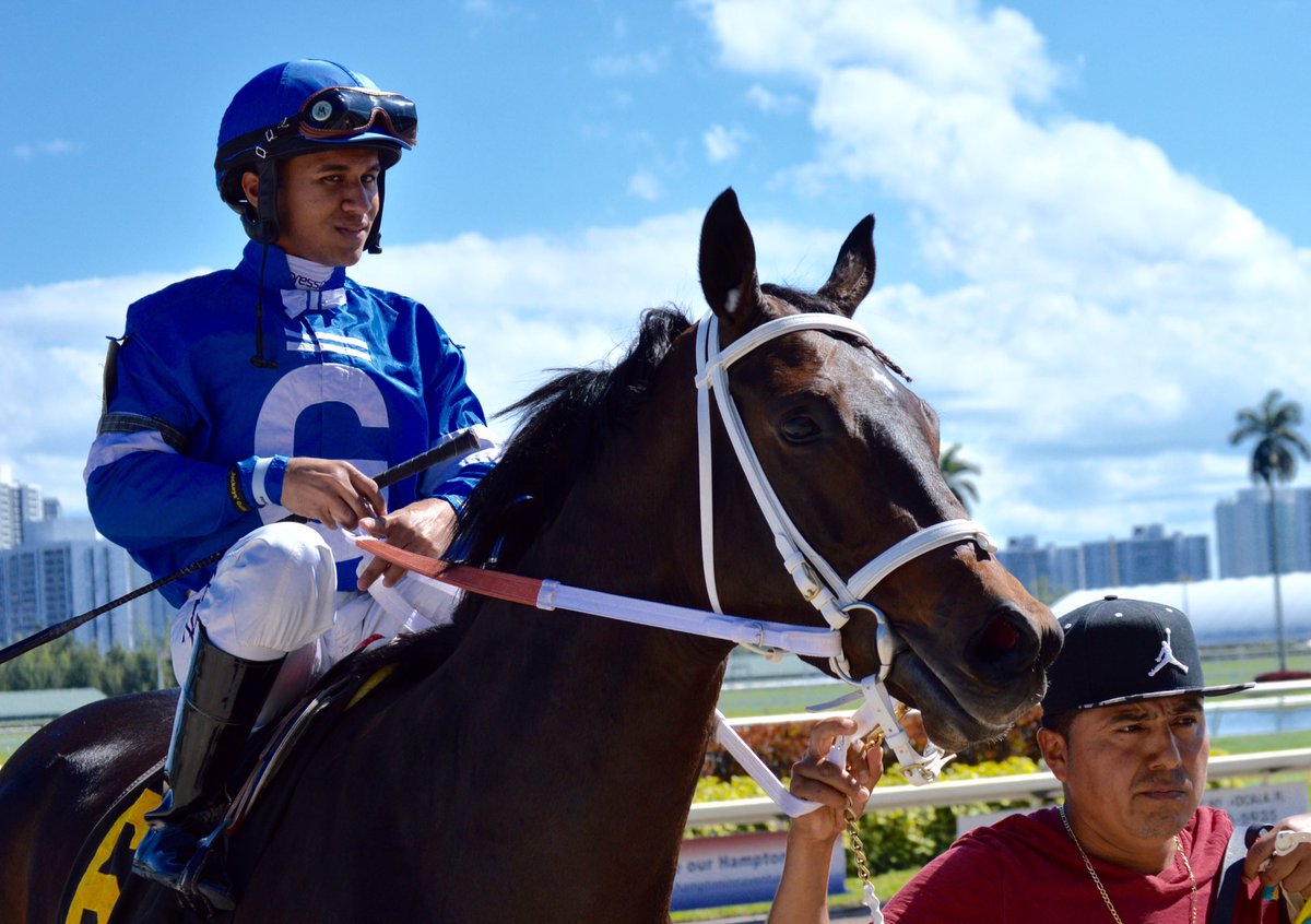GulfstreamPark's tweet photo. Starship Galaxy holds on to win the opener under Miguel Vasquez, Paul Kopaj was the trainer #ChampionshipMeet https://t.co/93nd5aG1s6