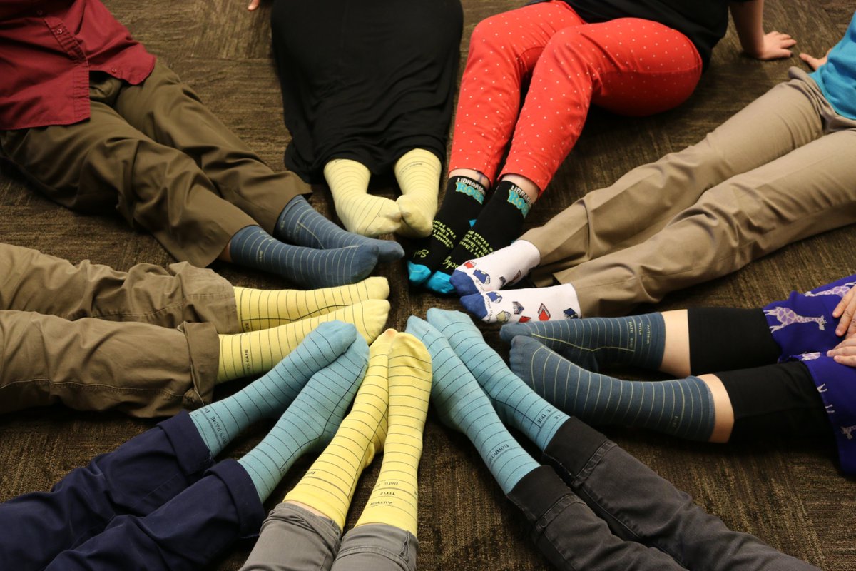 BeavertonLib's tweet photo. Librarians love library socks! https://t.co/nQc3CaK3Yu