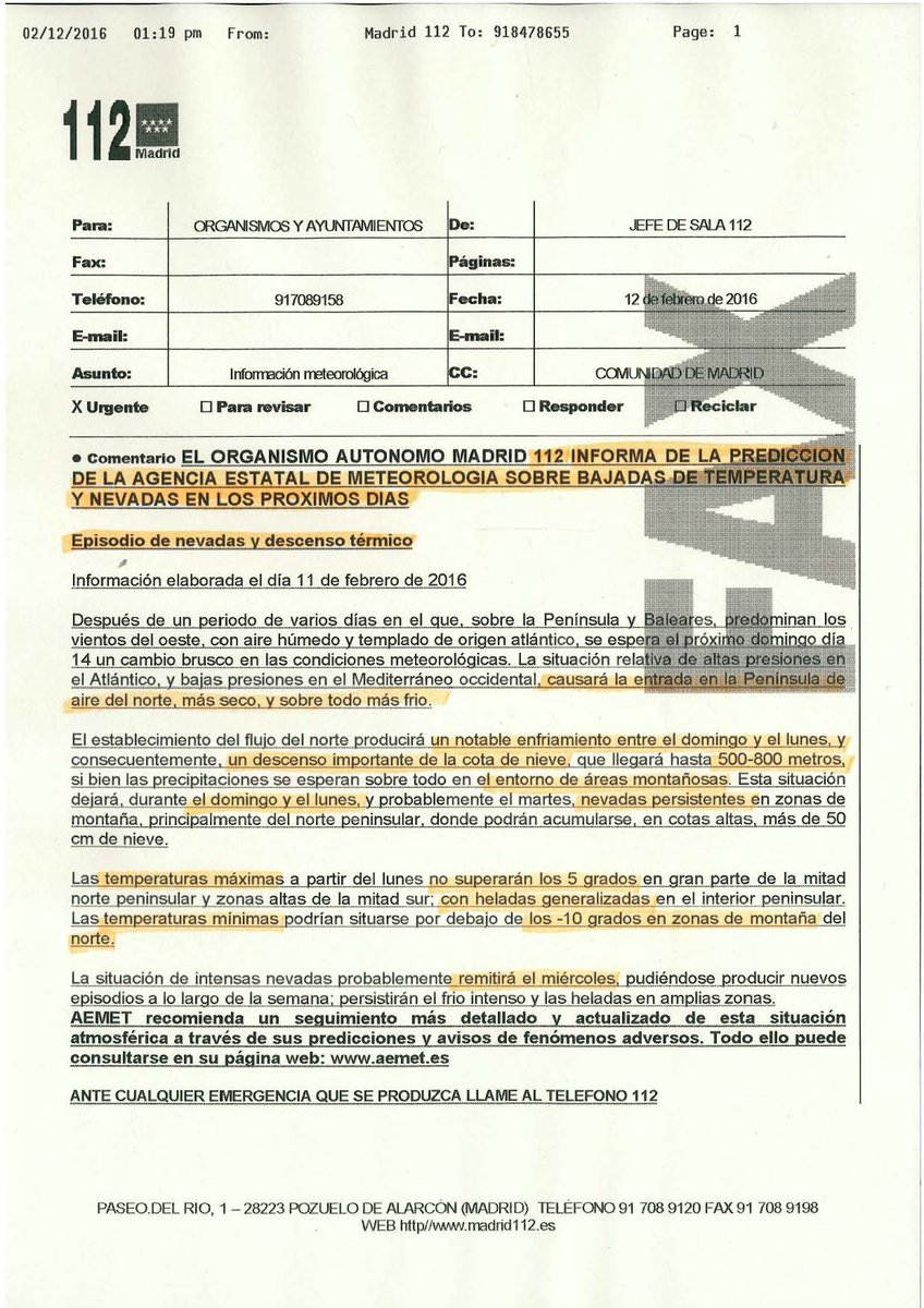 aytosotodelreal's tweet photo. Aviso de @112cmadrid por fuerte bajada de temperaturas y posibles nevadas en #SotodelReal https://t.co/eUcHvl6FHB