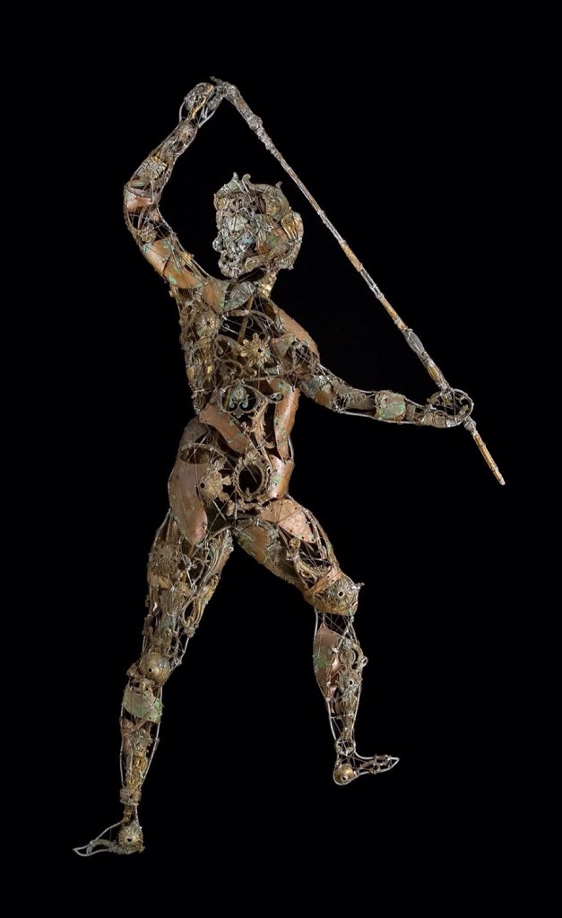 God's lancer - Under the #gaze of #God. #art #artist #sculpture #metalart #modernart #contemporaryart #judge #metal