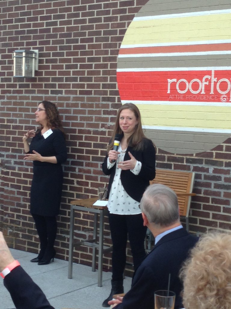 .<a href="/ChelseaClinton/">Chelsea Clinton</a> "Politics is a team sport" gr8 job with #RIforHillary <a href="/digitmurphy/">Digit Murphy</a> <a href="/ArondaRed/">Aronda Kirby</a> <a href="/ClayPell/">Clay Pell</a>