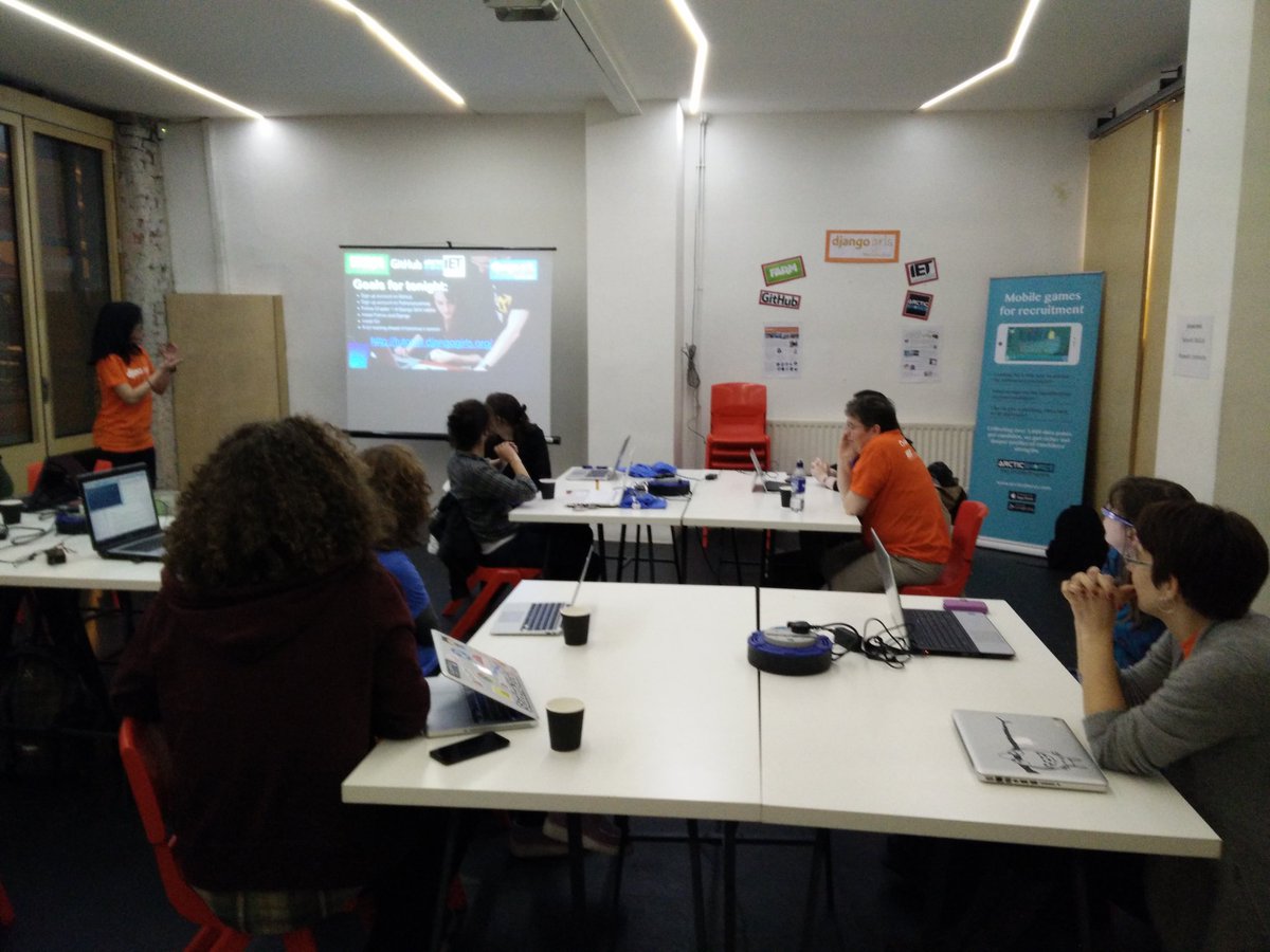 DjangoGirlsMcr's tweet photo. The installation party is underway! https://t.co/l8T6vj7sWR