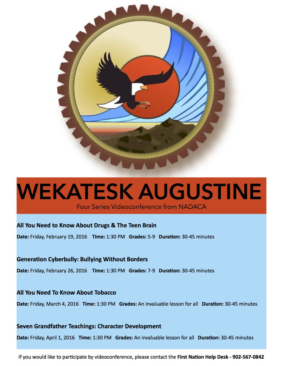 firstnationhelp's tweet image. Four Series Videoconference by Wekatesk Augstine, NADACA. If you'd like to participate,contact us at 902-567-0842.
