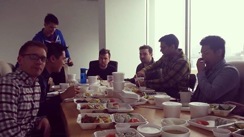 chalkdotcom's tweet photo. Ending the week with team lunch #chalkdotcom #sushi #startuplife #sunlight #winter #office https://t.co/SQZk0WJj9W