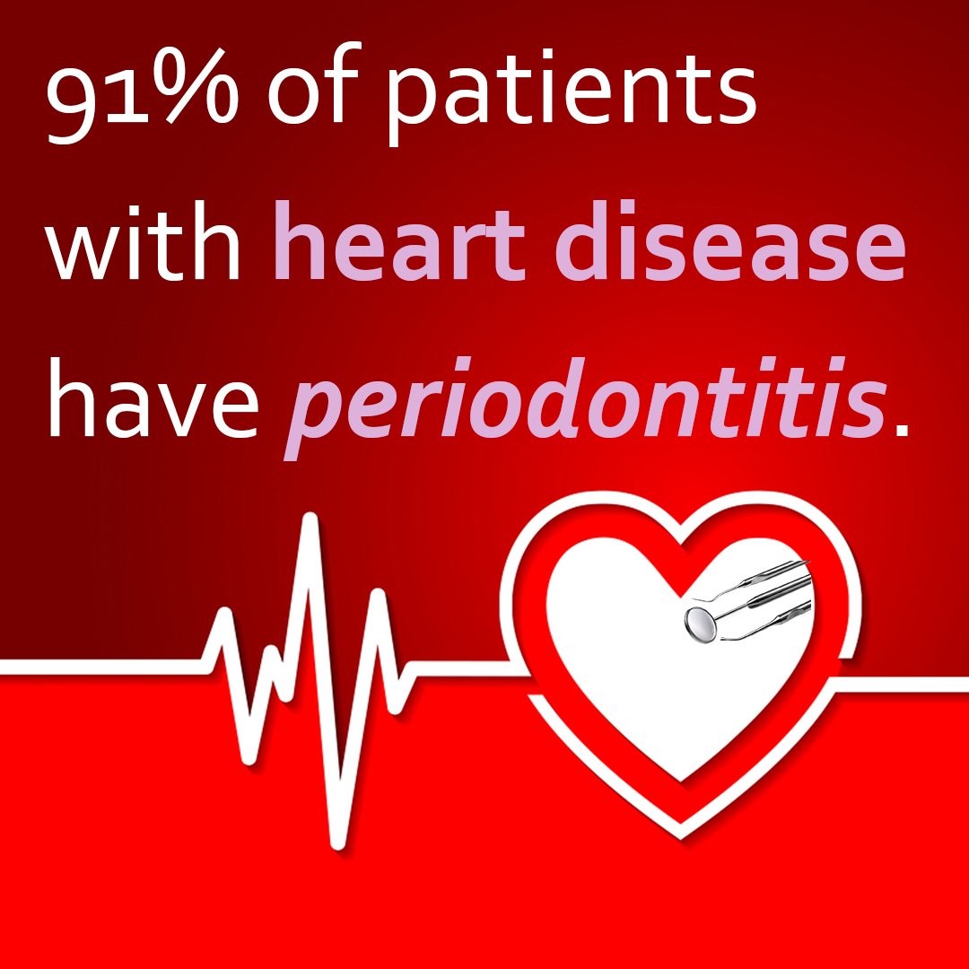 SommersDental's tweet photo. Your teeth & gums love it when you floss. So does your heart. @American_Heart, #GoWearRed for #HeartMonth. https://t.co/gyMa8i68Tb