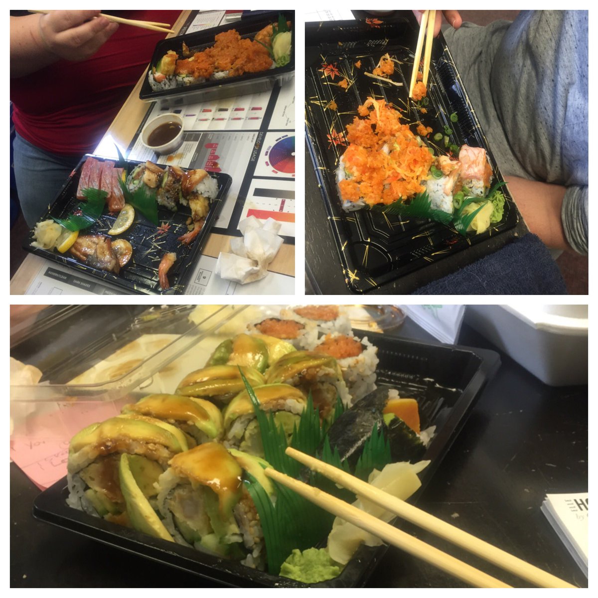 FabHandE's tweet photo. It's a Sushi party! We LOVE Choi's roll in #Ygk. So fresh and tasty:) https://t.co/KdViLxNxK8