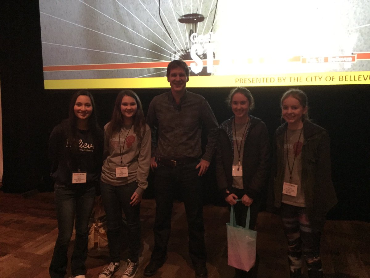 Meeting <a href="/johnhcook/">John Cook</a>! We're so happy to be at #GWstartupday!