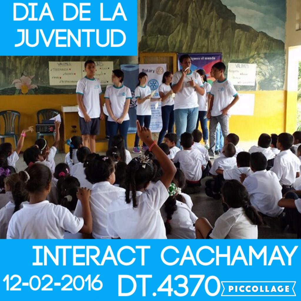 INTERACT_CHMY's tweet photo. Feliz Dia de la Juventud! 12-02-2016 #DiaDeLaJuventud #Venezuela #Rotary https://t.co/Zup2TW4xzJ