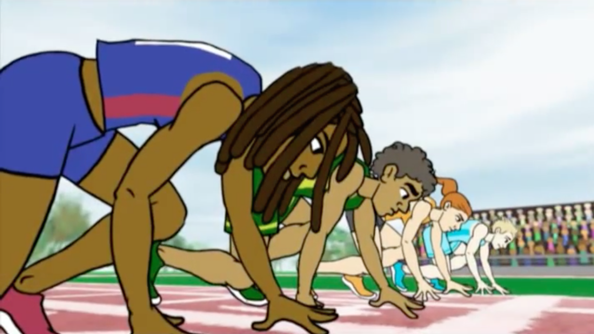 washingtonpost's tweet photo. Parents outraged after students shown "white guilt" cartoon for Black History Month https://t.co/6m5lJZAGR9 https://t.co/Rc5pQBv2AS