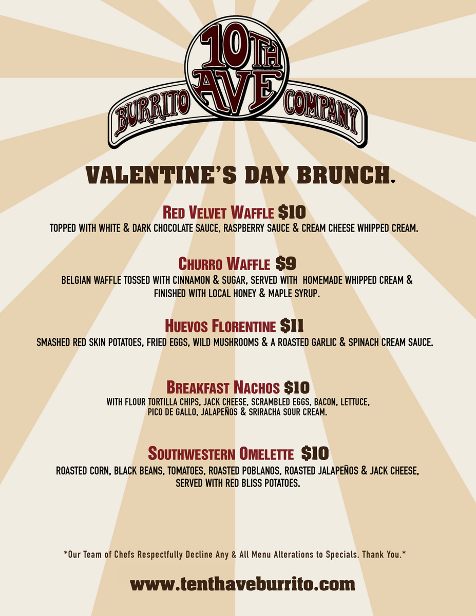 We'll bring the brunch, you bring the #Champagne 🍾🍾

Join us in Belmar for a special Valentine's Day Brunch ❤️