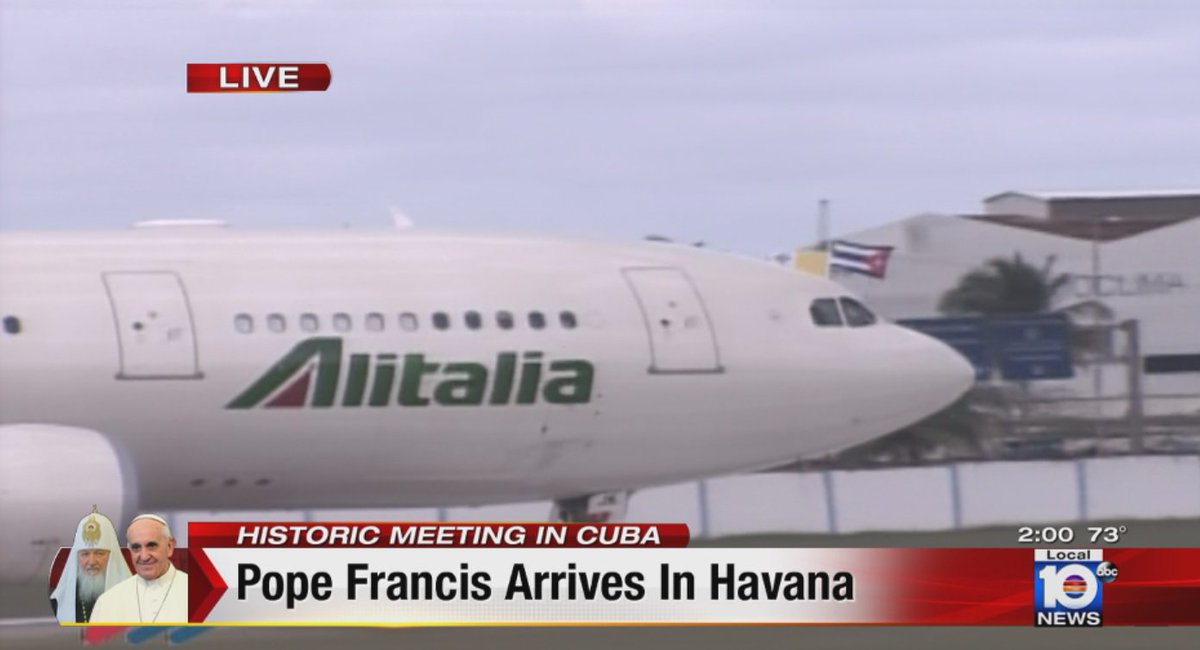 WATCH LIVE Pope Francis arrives in Cuba for historic meeting bit.ly/1PHRJYK?utm_me… https://t.co/PoJ7gOwuvX