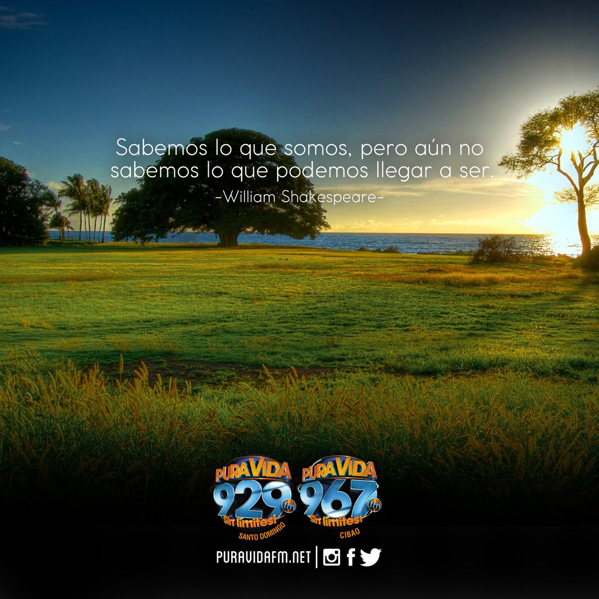 PuraVida929's tweet photo. Sabemos lo que somos, pero aún no sabemos lo que podemos llegar a ser. 
William Shakespeare 
#PasandoElDia https://t.co/FgM8upgw0U