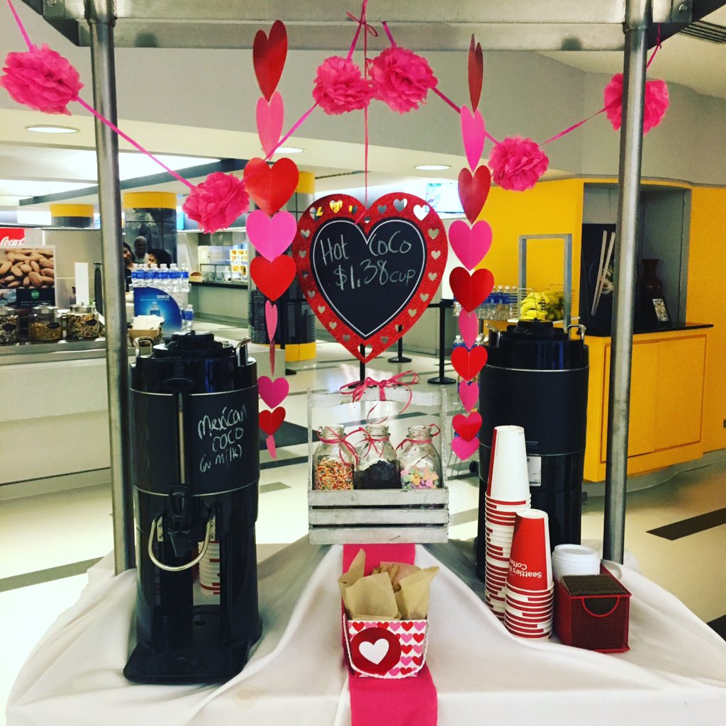 There's still time for #hotchocolate in the cafe! Grab some #ValentinesDay sweetness before the weekend hits