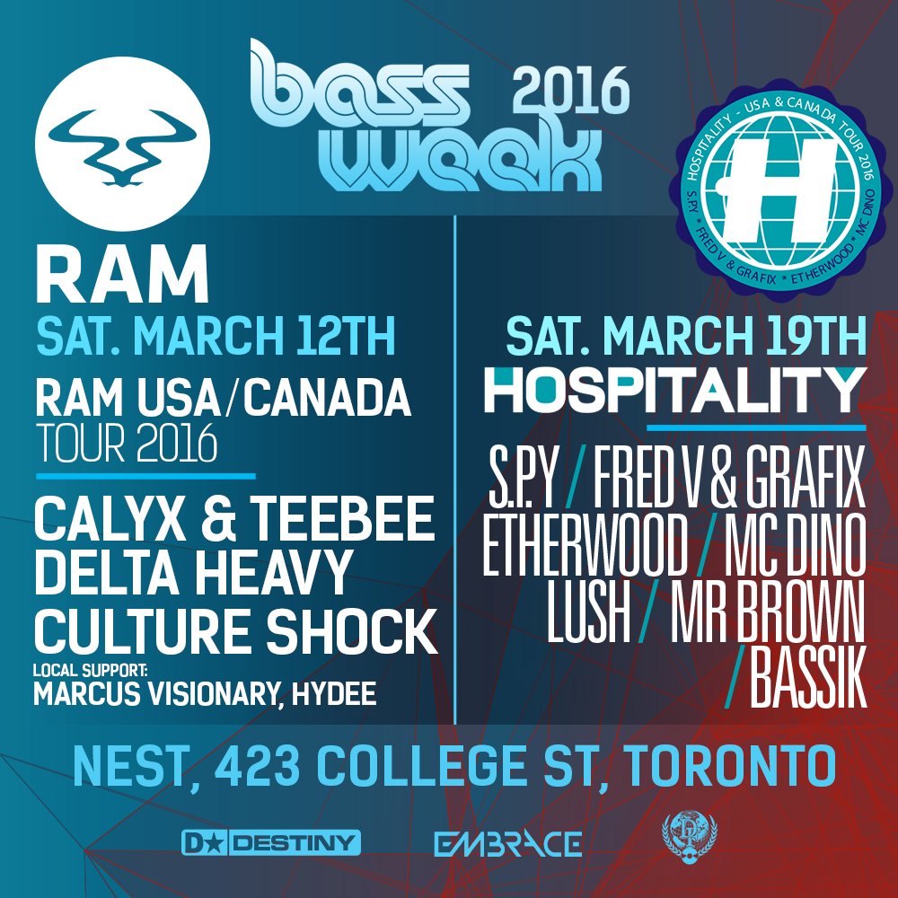 destinyevents's tweet photo. #BASSWEEK 2016! Have you got your tix yet? https://t.co/tnC3sdm8Py #toronto #torontojungle #torontodnb #dnbtoronto https://t.co/7S5txJLCYE