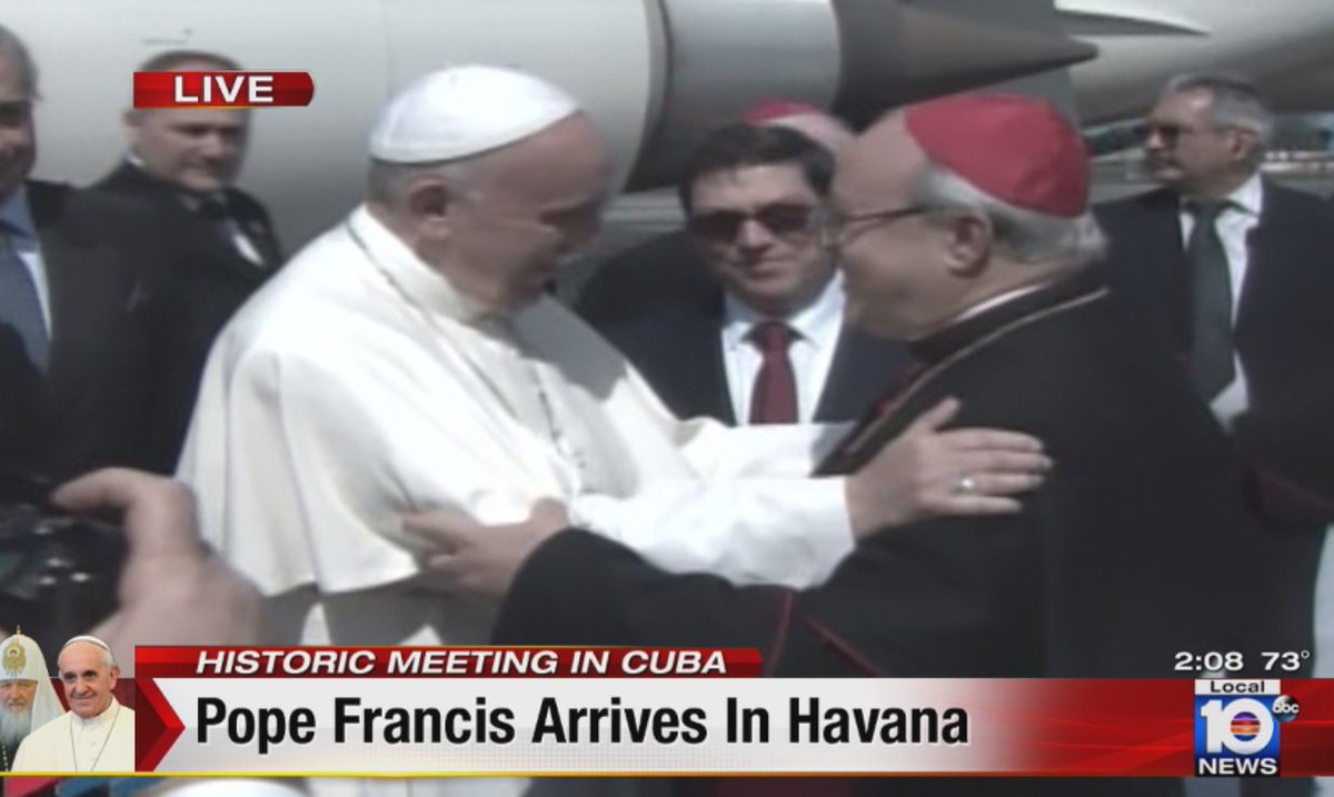 Pope Francis arrives in Cuba for meeting with leader of Russian Orthodox church bit.ly/1PHRJYK?utm_me… https://t.co/8wiWGVxIlk