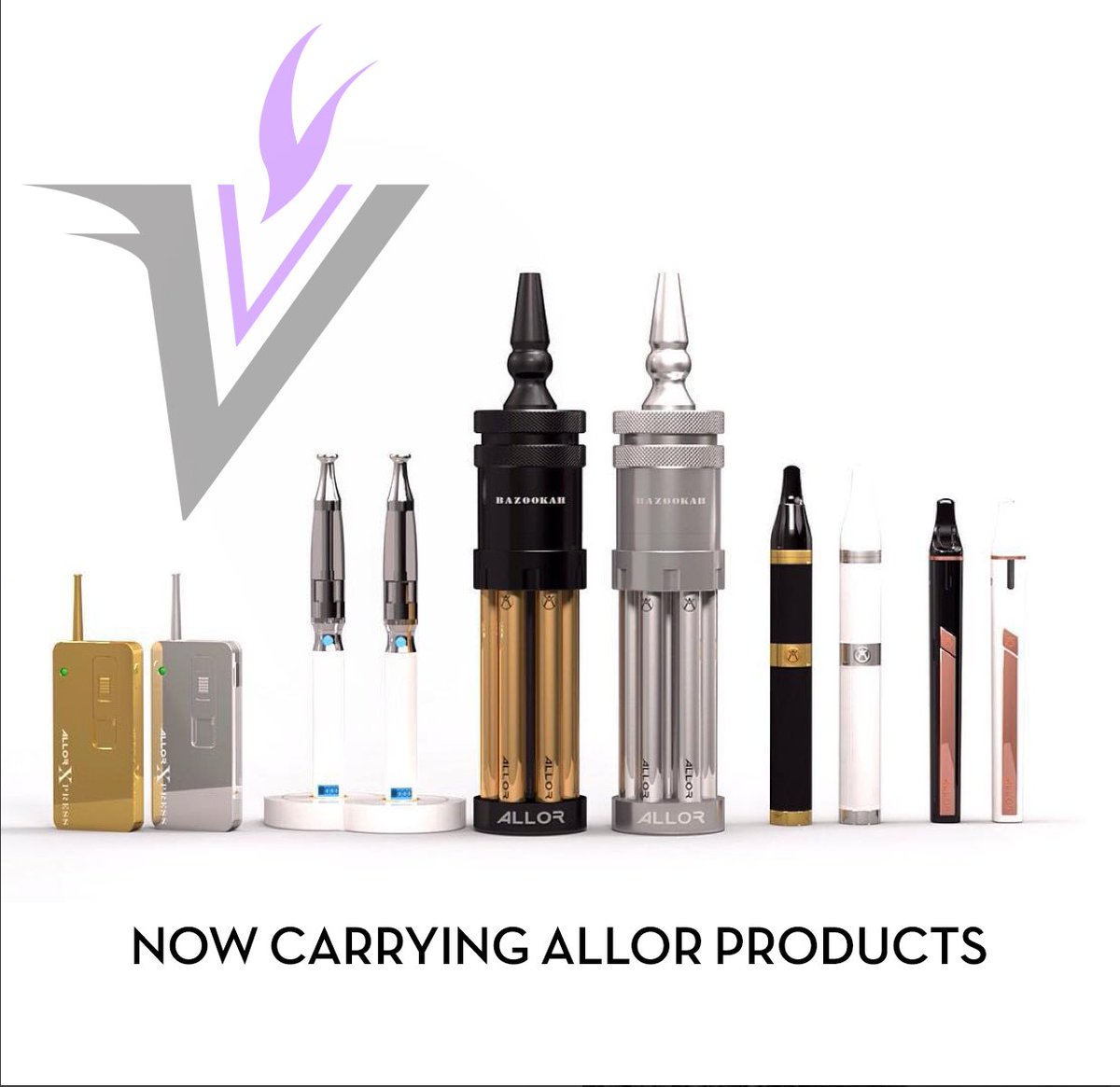 vapeSRQ's tweet photo. If you haven't seen #AllorVaporizers lineup, be prepared to be #blownaway. Now carrying at #velocityvapor! #sarasota https://t.co/V9aTl8xCXN