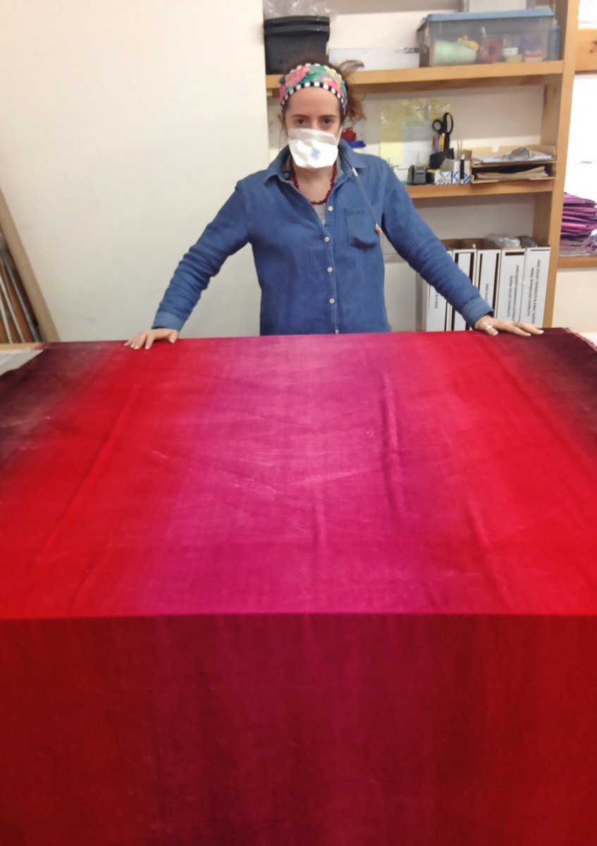This hand painted #velvet is going to make one seriously beautiful duvet cover! #homefurnishings #handmade #Philly