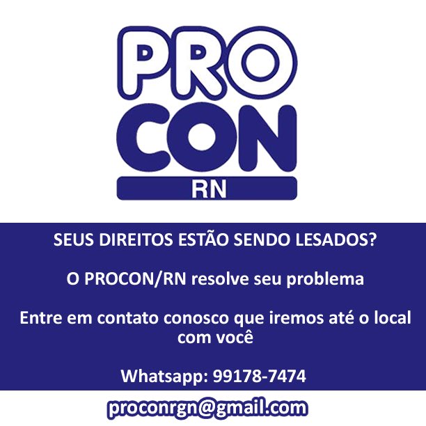 PROCON RN tweet media