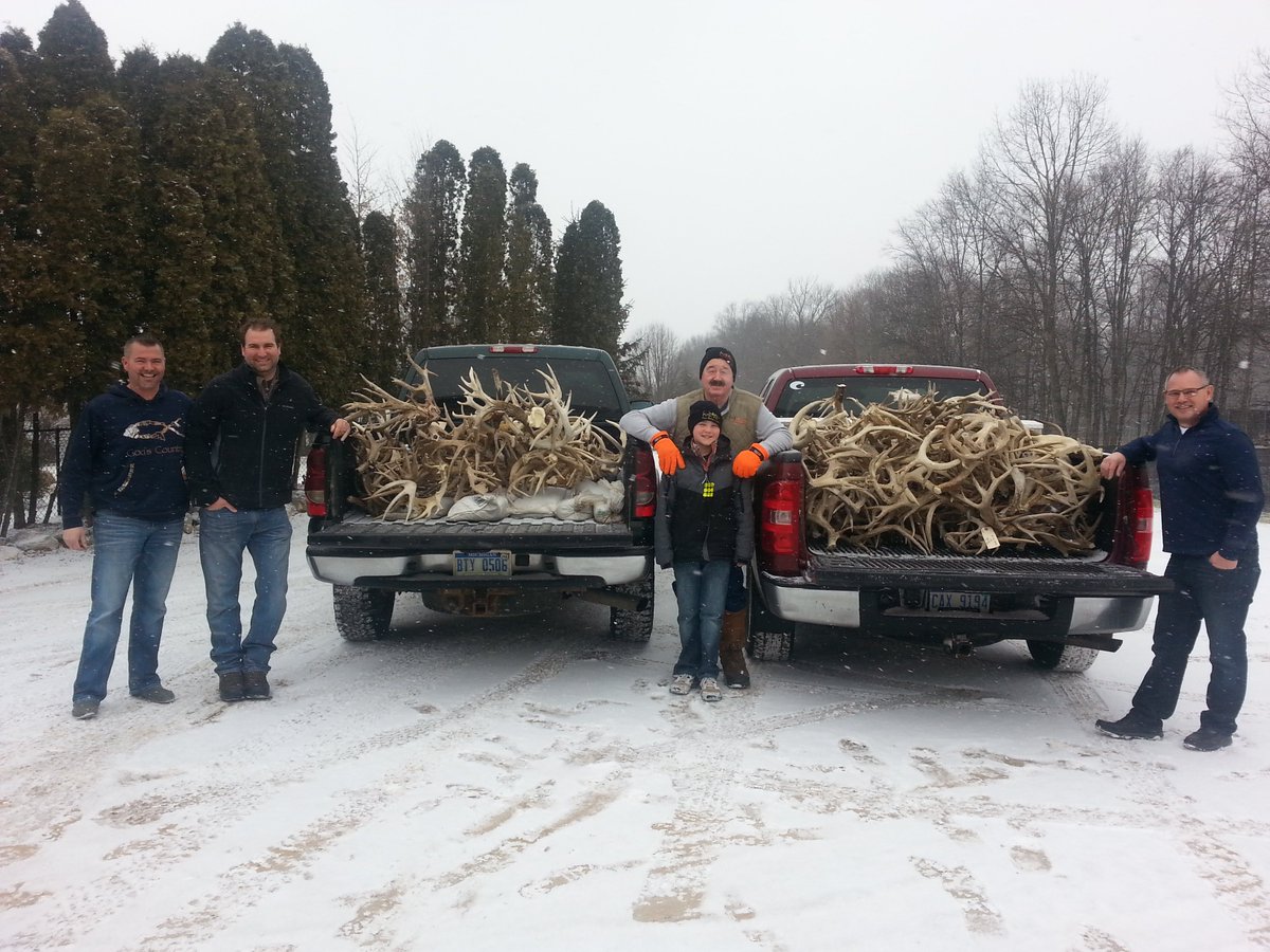 WHWhitetails's tweet image. Empty spot where our antler tree used to be!! :)