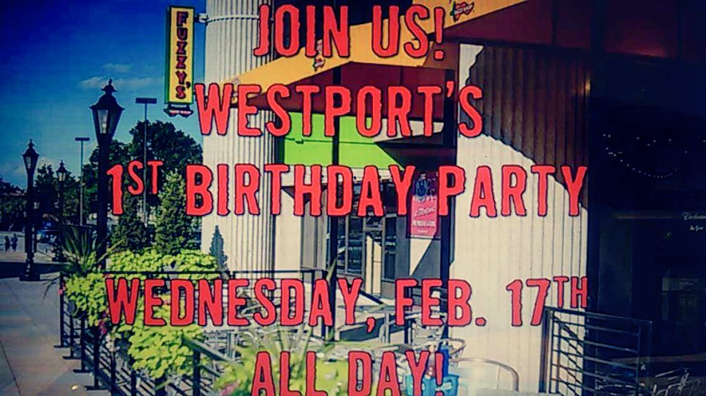 FuzzysWestPort's tweet image. Come celebrate with us!  #getfuzzedup #fuzzyeah #fuzzysSTL #birthdayparty