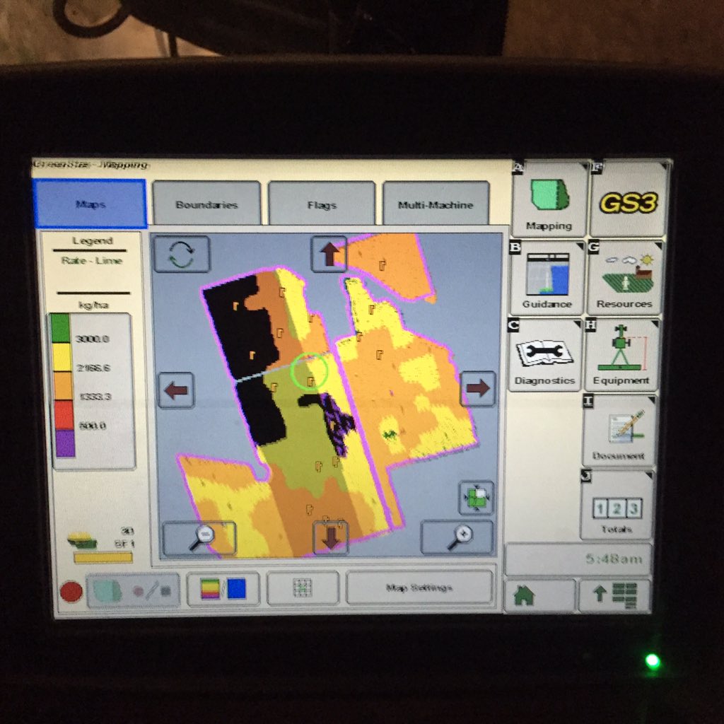 Woodleafarms's tweet photo. No marker drums this year. VRT lime. #greenstar #landaco #PHmapping #winning. @woodwest01 @quambyag @AgPrecision https://t.co/7Vv2LqNQUE