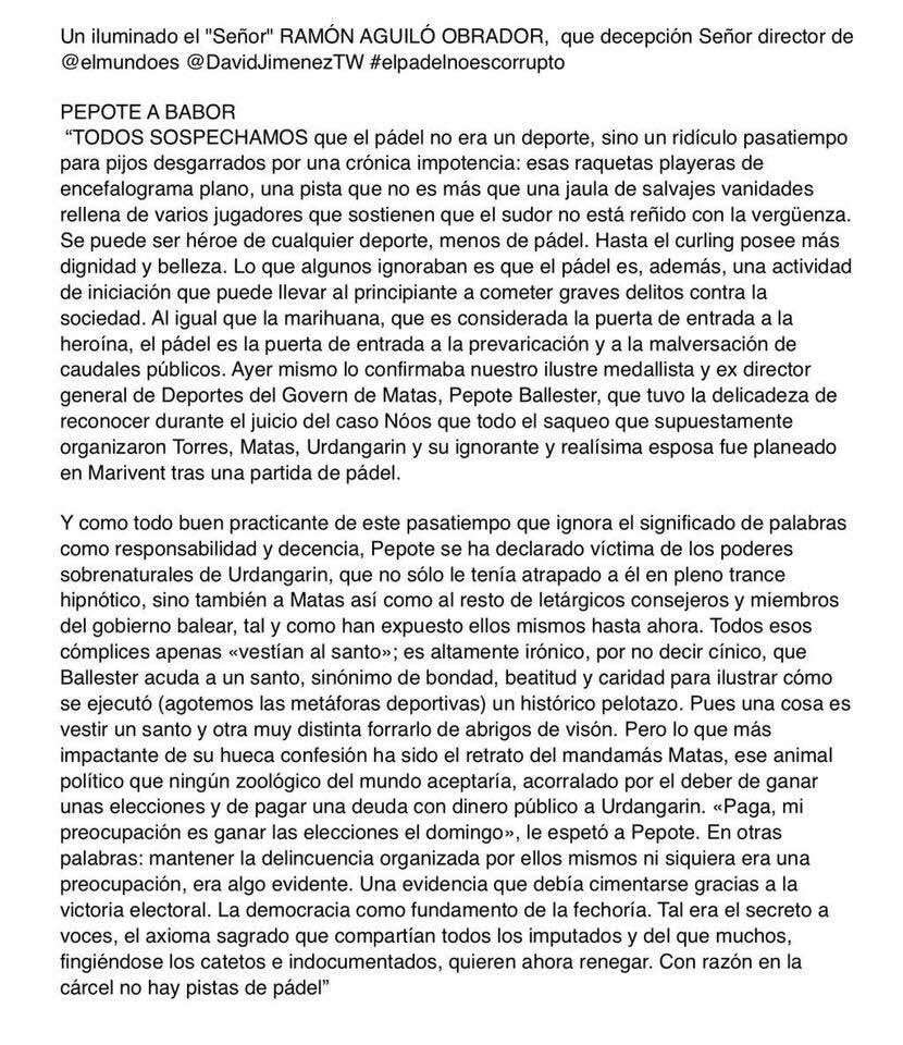 Desafortunado artículo publicado en <a href="/elmundoes/">EL MUNDO</a> del señor Ramón Aguiló. El diario ya lo ha eliminado, pero aquí está.