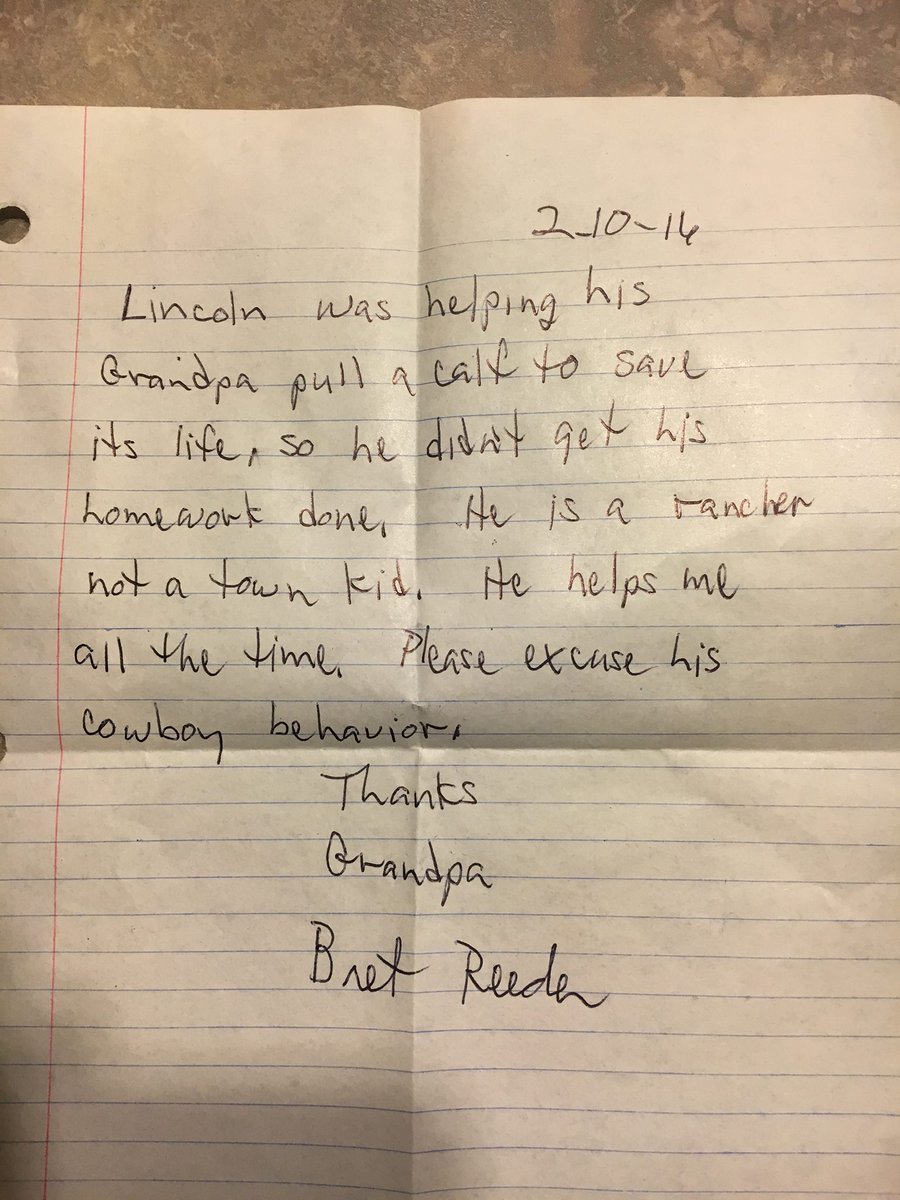 SenateAgGOP's tweet photo. This sure beats "the dog ate my homework" excuse! https://t.co/3WH1OPhllD #thankarancher https://t.co/TwFPzo5brA