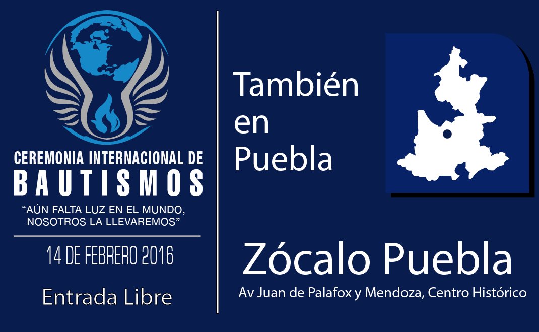 lldmpue's tweet photo. También en Puebla #LdmBautismos #SoyLuzdelMundo https://t.co/AmnuckA87c