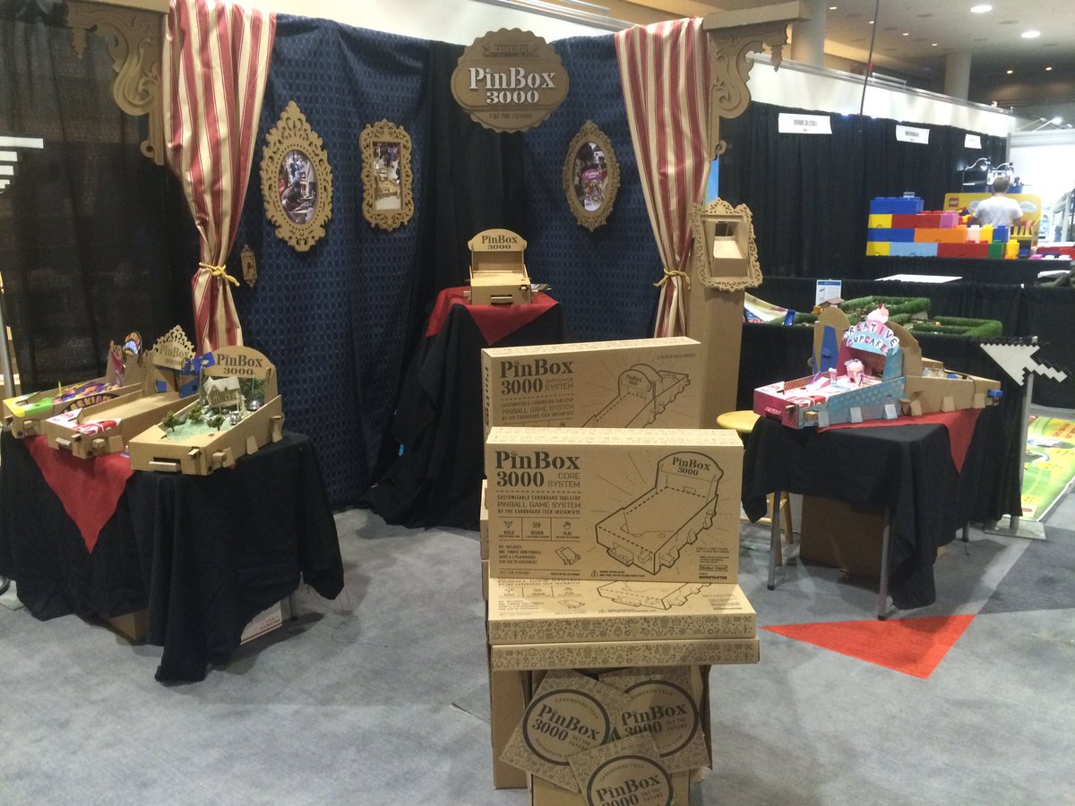 cardboardteck's tweet photo. Ready for business @ToyFairNY #booth4523 #PinBox3000 see you tomorrow. https://t.co/BodF0WDX3N