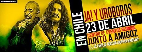 ¿Ya compraste tú entrada?
<a href="/j_a_uroboros/">José Andrëa</a> <a href="/JuanmaLobon/">Juan Manuel Lobón</a> <a href="/fernanscc/">Fernando Sánchez</a> <a href="/juanfloreschino/">Juan flores Chino</a> <a href="/joaquinelnino/">Joaquin Arellano</a> <a href="/SataniaChile/">Satania in Chile</a>