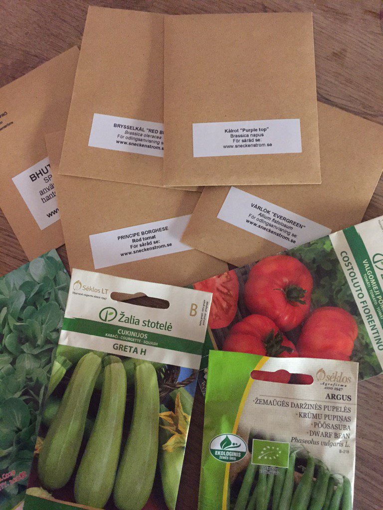 Första leveransen av frön! Det börjar änna närma sig såtid!