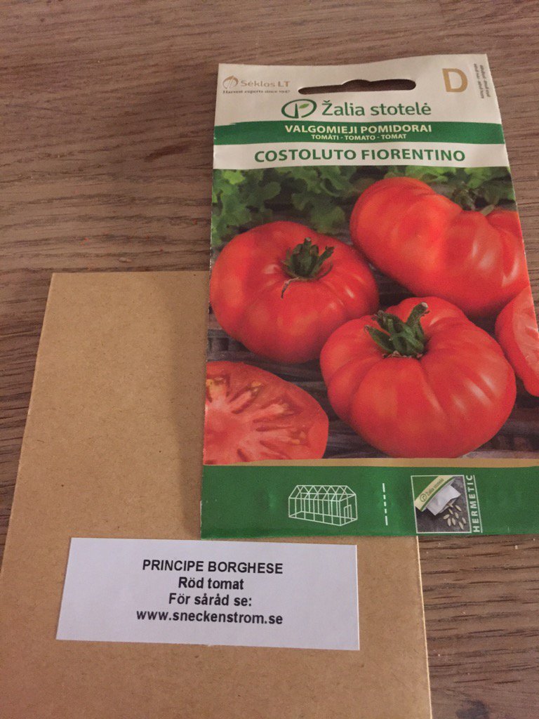 Två nya tomatsorter i år. Principe Borghese &amp; Costoluto Fiorentino. Ingen aning hur de smakar! Vet någon?