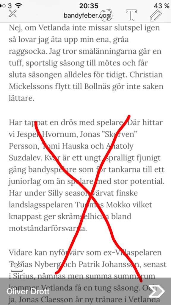 Lova är ett starkt ord..