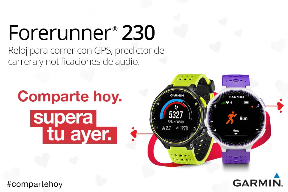 RunMX's tweet photo. El #Forerunner230 es buen pretexto para pasar más tiempo juntos #ComparteHoy #SuperaTuAyer https://t.co/Co4qNyYnjN https://t.co/p4eWmWmyBt