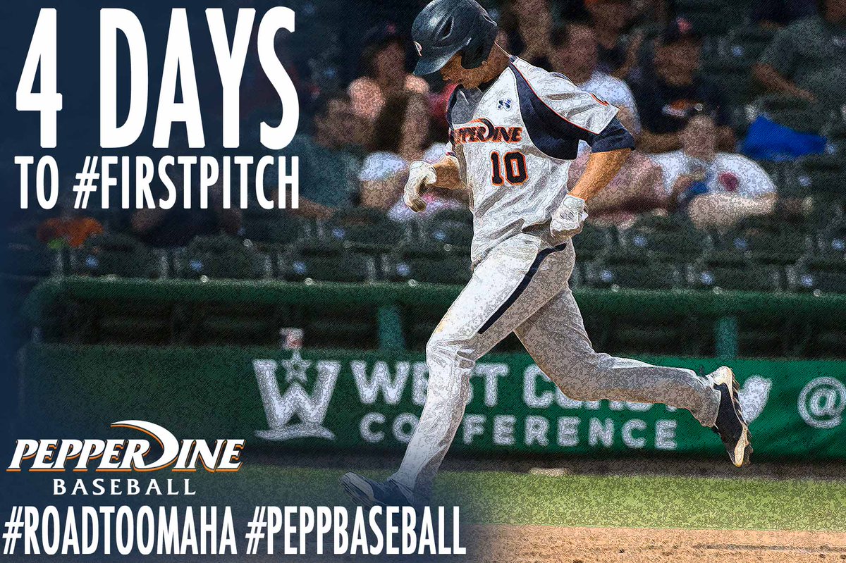 PepperdineBASE's tweet image. Four days to #FirstPitch! The Waves start things off on Friday at home against Oakland. #TouchHome #RoadToOmaha