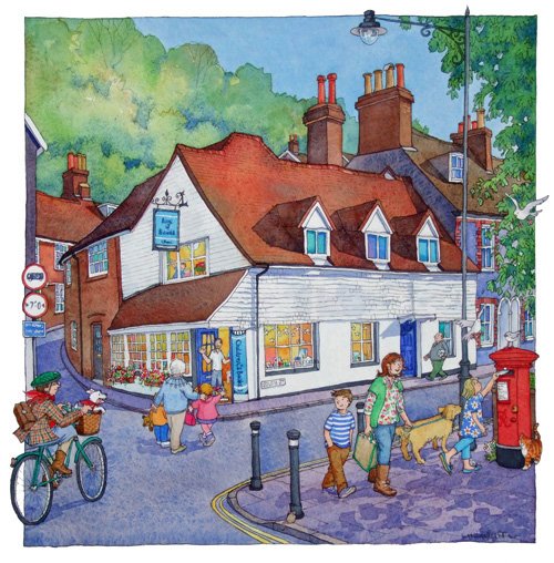 lyndseysmithart's tweet photo. just posted off this giclee print of @BagsofBooks in Lewes to a new home https://t.co/6tiBwz9qqc