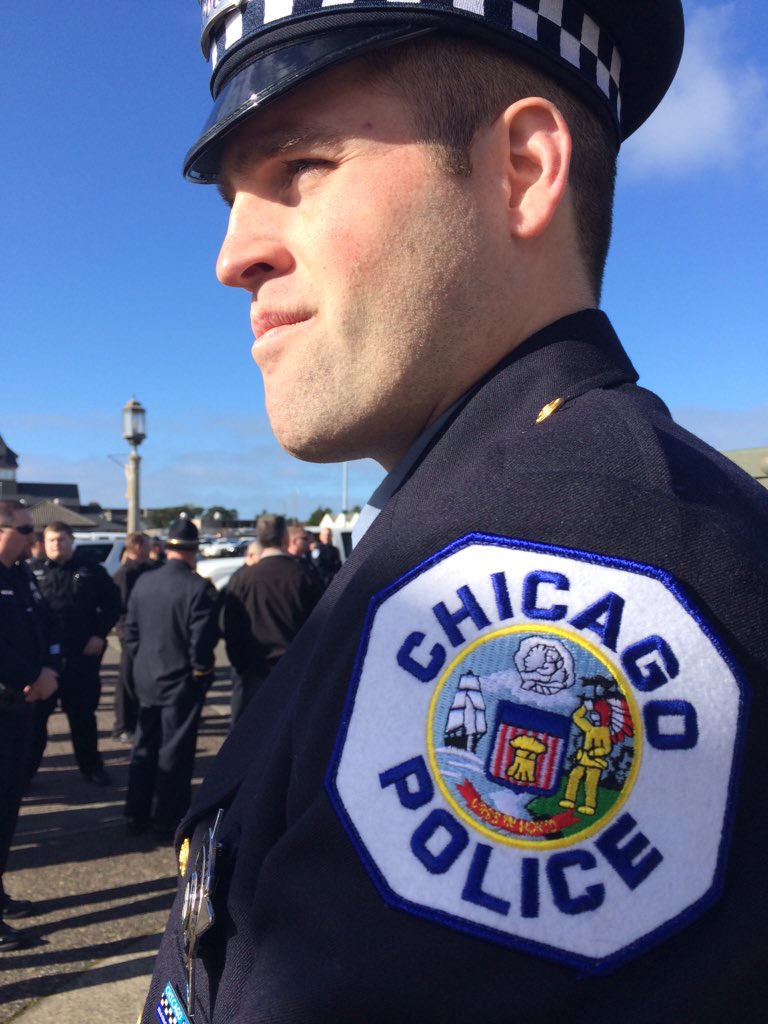 Maggie_Vespa's tweet photo. "It's a family." Police from far &amp; wide wait to be seated. Sgt. Jason #Goodding's memorial starting in 15 minutes. https://t.co/kEdDkse4FE